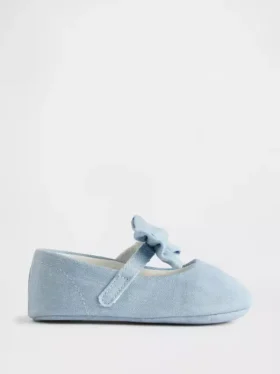 Baby-mary-jane-schoenen met strik van denim