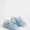 Baby-mary-jane-schoenen met strik van denim
