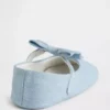 Baby-mary-jane-schoenen met strik van denim