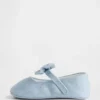 Baby-mary-jane-schoenen met strik van denim