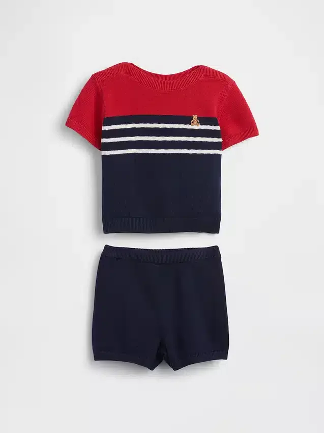 Baby-outfitset met kleurblokken voor truien