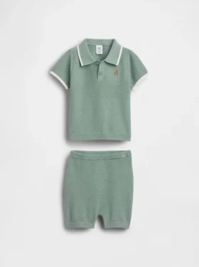 Baby-outfitset met trui en poloshirt