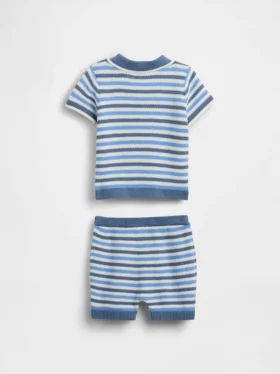 Baby-outfitset met trui en poloshirt