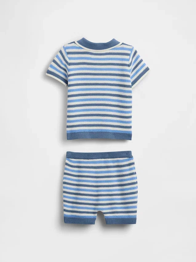 Baby-outfitset met trui en poloshirt