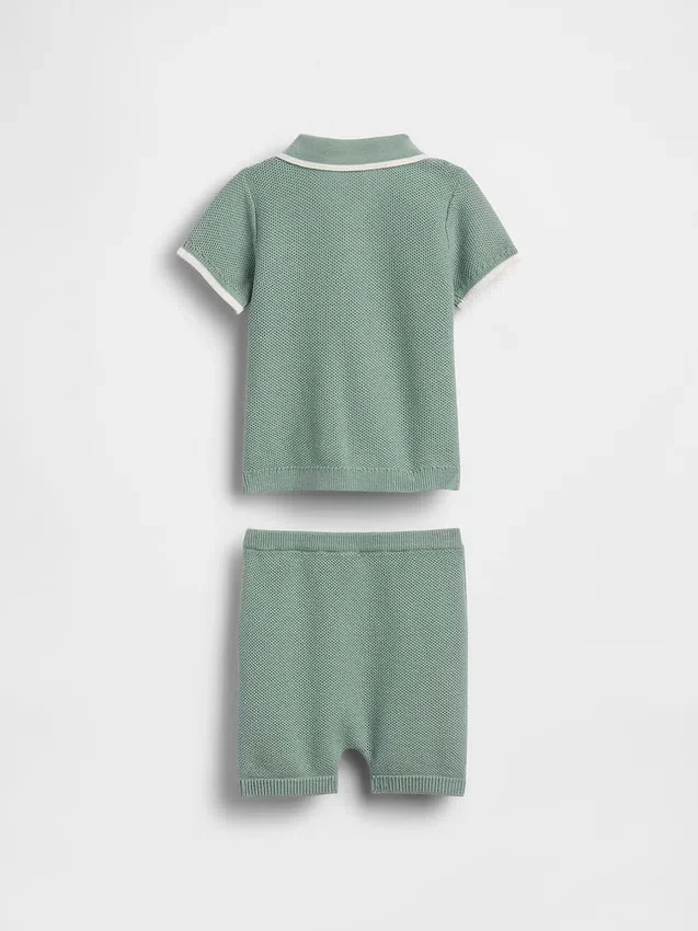 Baby-outfitset met trui en poloshirt