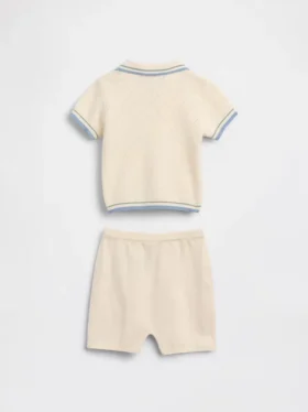 Baby-outfitset met trui en poloshirt