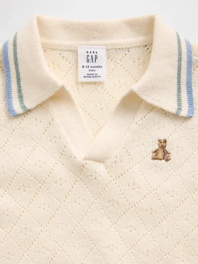 Baby-outfitset met trui en poloshirt