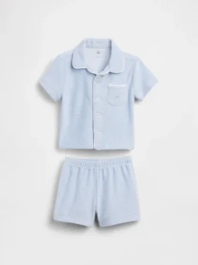 Baby-outfitset van badstof