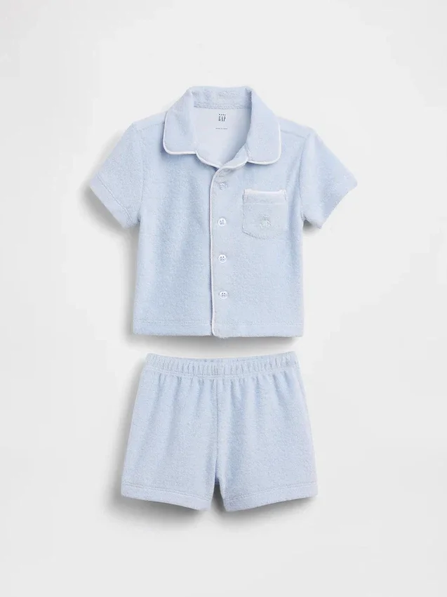 Baby-outfitset van badstof