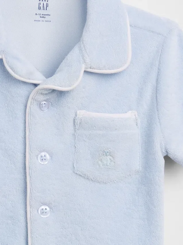 Baby-outfitset van badstof