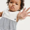 Baby-outfitset van biologisch katoen in matrozenstijl
