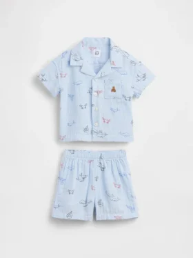 Baby-outfitset van katoenen gaas