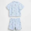 Baby-outfitset van katoenen gaas