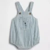 Baby-overall met strepen, beerzakje en bubbelmodel