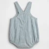 Baby-overall met strepen, beerzakje en bubbelmodel