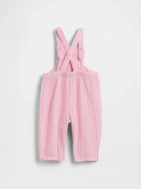 Baby-overall van katoenen gaas met Brannan Bear