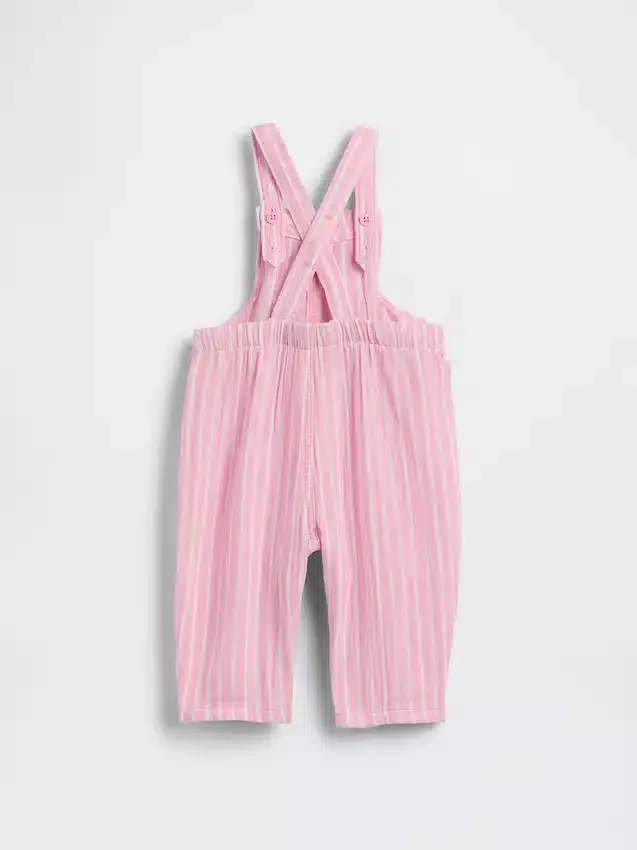 Baby-overall van katoenen gaas met Brannan Bear