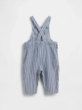 Baby-overall van katoenen gaas met Brannan Bear