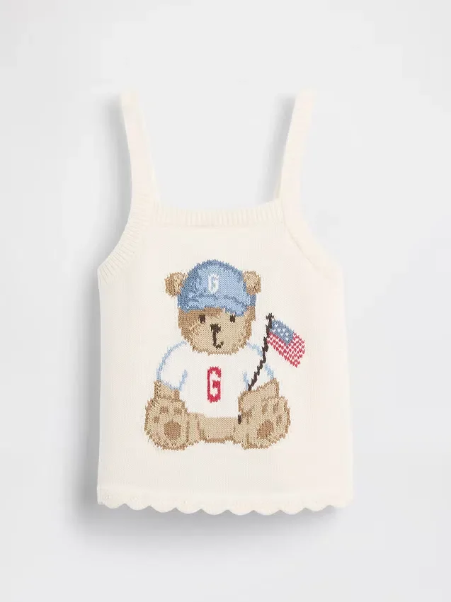 Baby & Peuter-Brannan Bear Americana-trui-tanktop