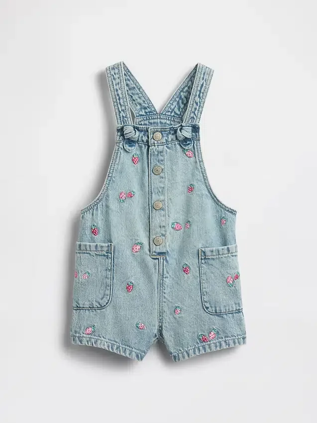 Baby & Peuter-broekje van denim met borduursel