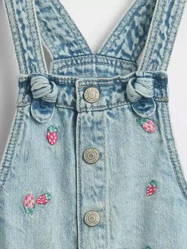 Baby & Peuter-broekje van denim met borduursel