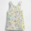 Baby & Peuter denim jurk met bloemenprint