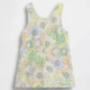 Baby & Peuter denim jurk met bloemenprint