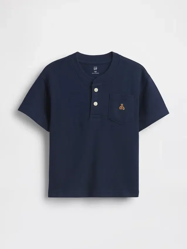 Baby & Peuter-Henley-T-shirt met zak