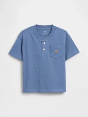 Baby & Peuter-Henley-T-shirt met zak
