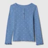 Baby & Peuter-Henley-top met pointelle-patroon