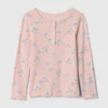 Baby & Peuter-Henley-top met pointelle-patroon