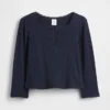 Baby & Peuter-Henley-top met pointelle-patroon
