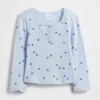 Baby & Peuter-Henley-top met pointelle-patroon