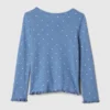 Baby & Peuter-Henley-top met pointelle-patroon