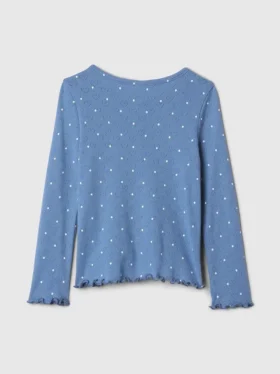 Baby & Peuter-Henley-top met pointelle-patroon