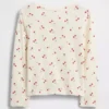 Baby & Peuter-Henley-top met pointelle-patroon