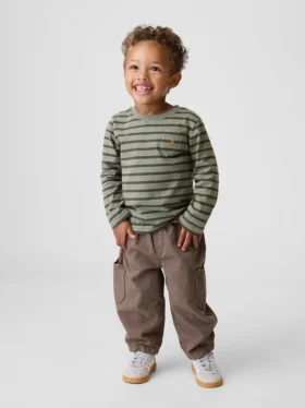 Baby & Peuter Jeans met beertjeszakken en elastische tailleband