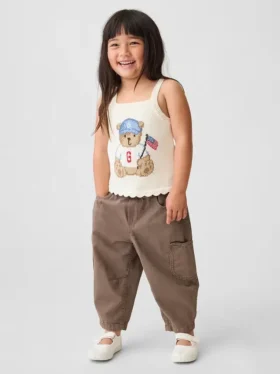 Baby & Peuter Jeans met beertjeszakken en elastische tailleband