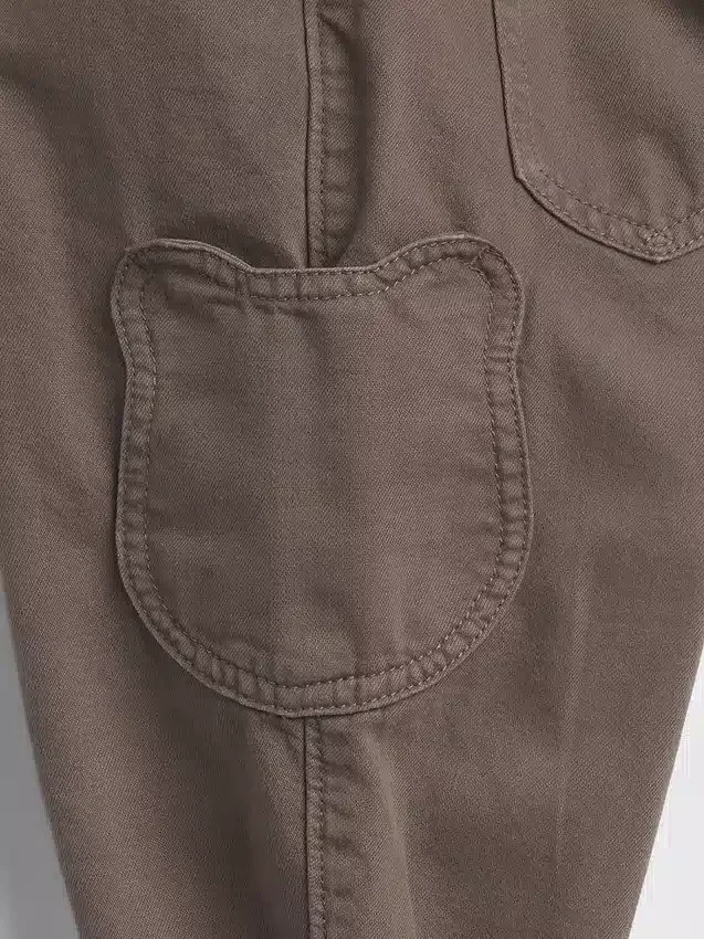 Baby & Peuter Jeans met beertjeszakken en elastische tailleband