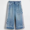 Baby & Peuter Jeans met vlinderprint, loszittend model
