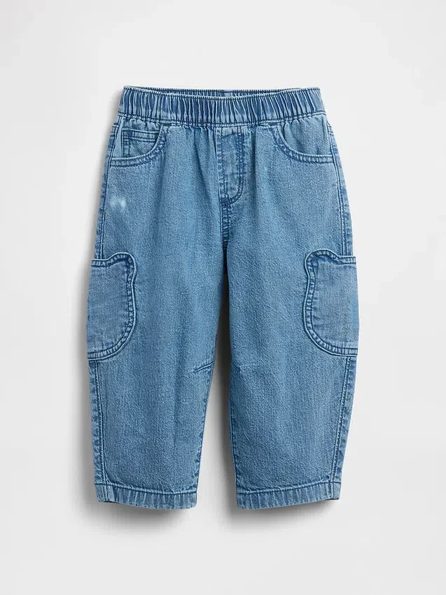 Baby & Peuter-jeans met zakken en treksluiting in Brannan Bear-stijl