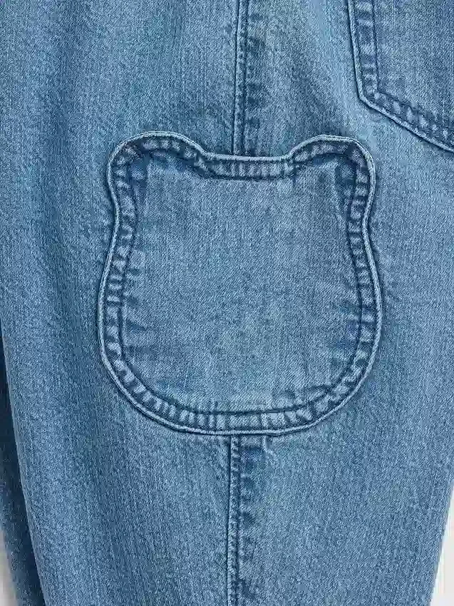 Baby & Peuter-jeans met zakken en treksluiting in Brannan Bear-stijl