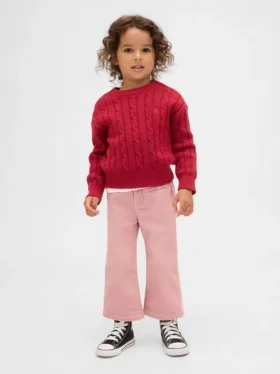 Baby & Peuter Jeans van fluweel met strik