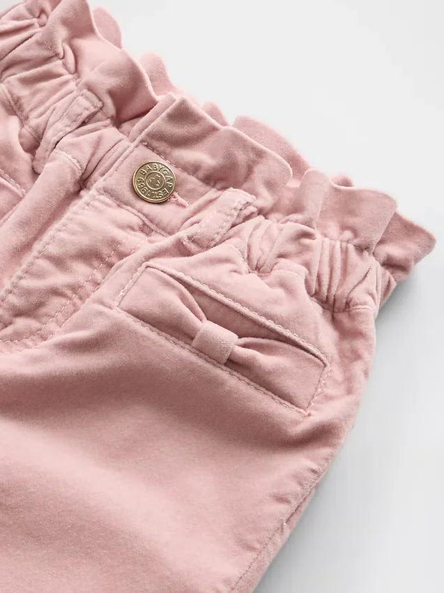 Baby & Peuter Jeans van fluweel met strik