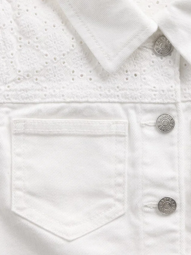 Baby & Peuter jeansjasje met oogjes