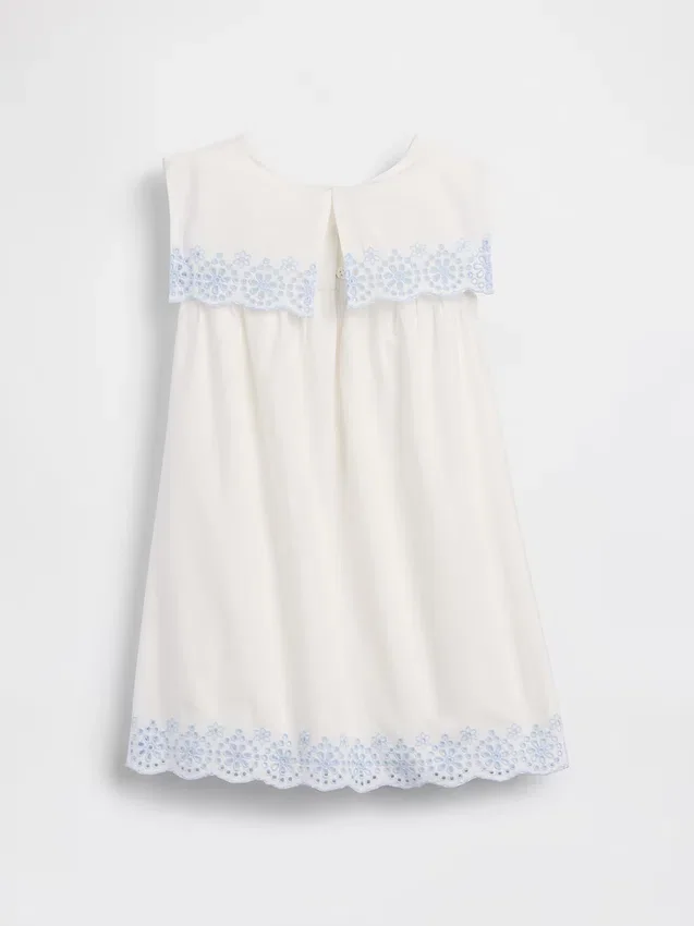 Baby & Peuter-jurk in matrozenstijl met oogjes