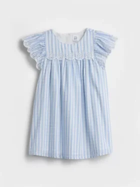 Baby & Peuter-jurk met gaatjes en gingham-print
