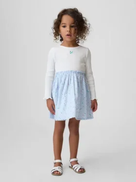 Baby & Peuter-jurk van gemengde materialen