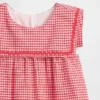 Baby & Peuter-jurk van linnen-katoen met gingham-motief in matrozenstijl