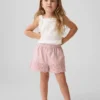 Baby & Peuter korte broek met oogjes aan de zoom